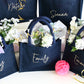 Embroidered Gift Bags - Blue