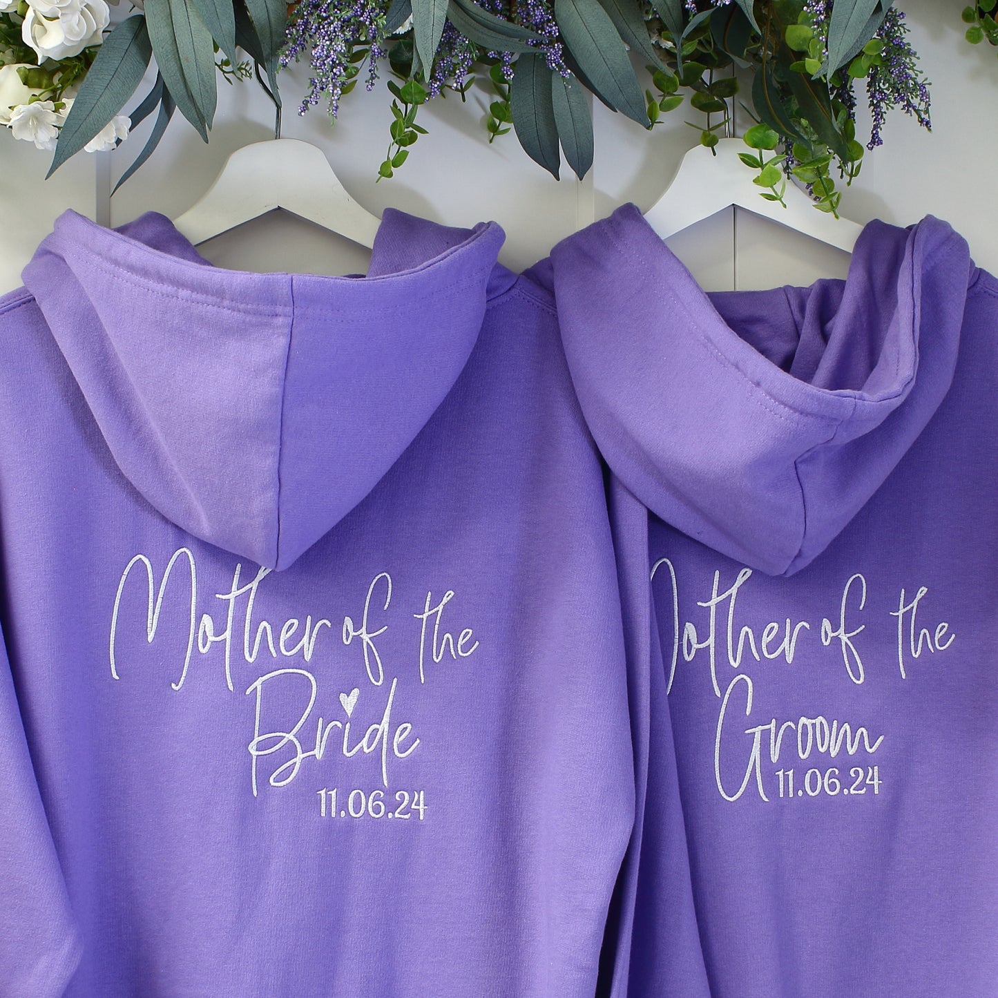 Bridal Zipped Hoodies - Lavender