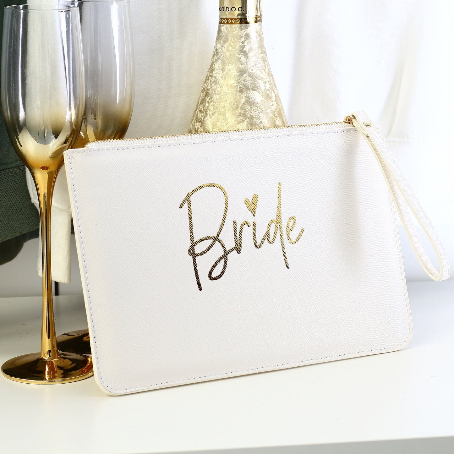 Matching Bride Tote & Clutch Bag
