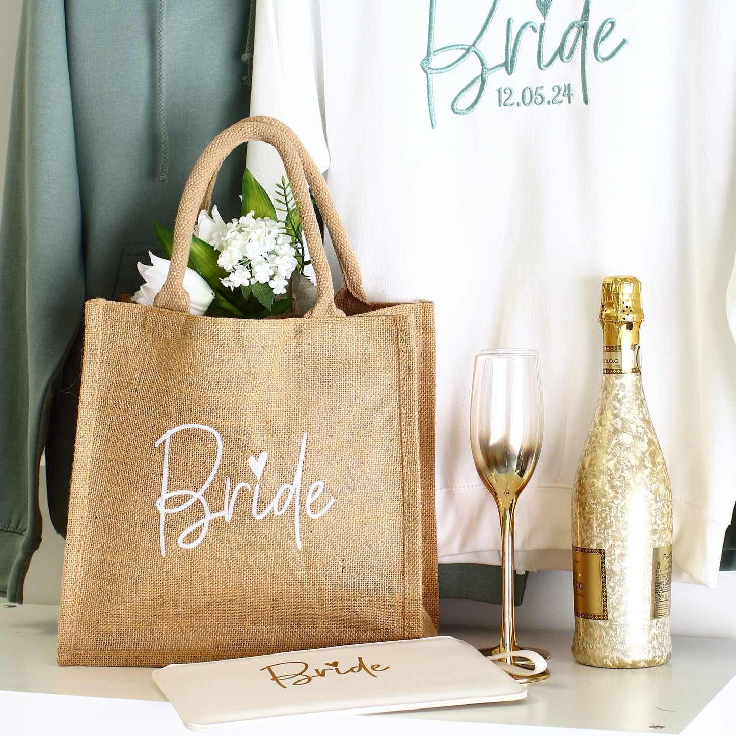 Bridal Zipped Hoodies - Jade