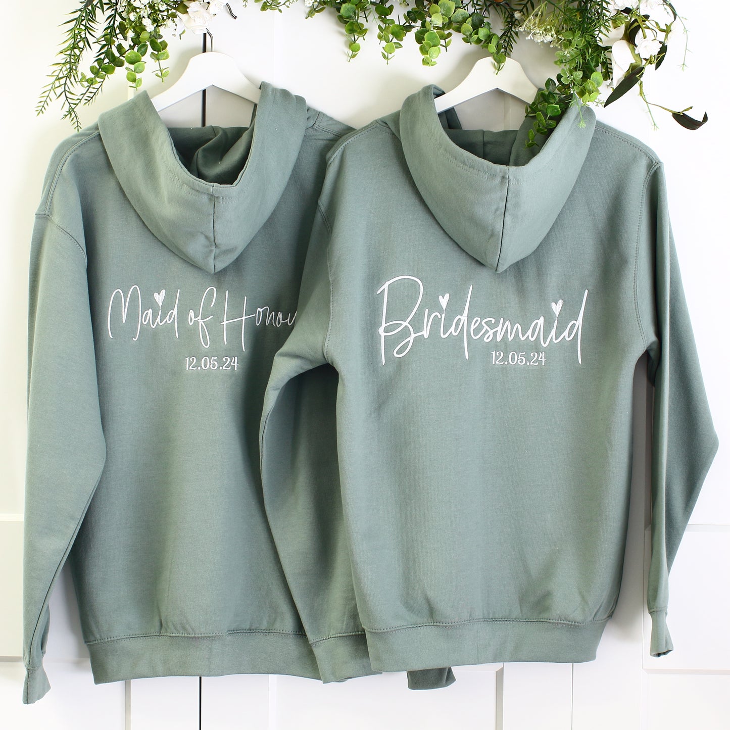 Bridal Zipped Hoodies - Jade