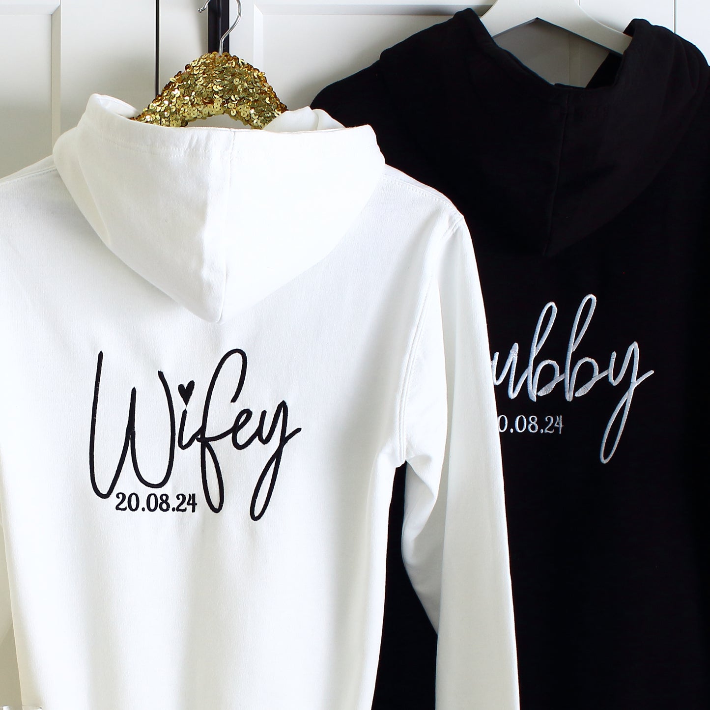 NEW - Wifey Hubby Zipped Hoodies