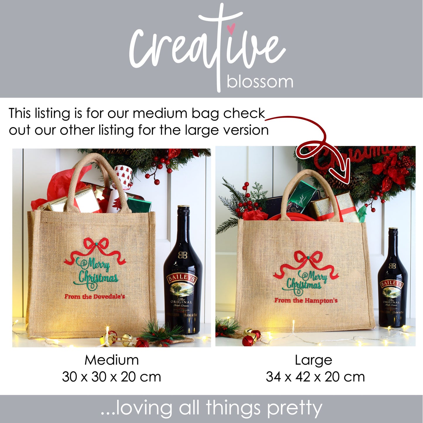 Medium Christmas gift bag
