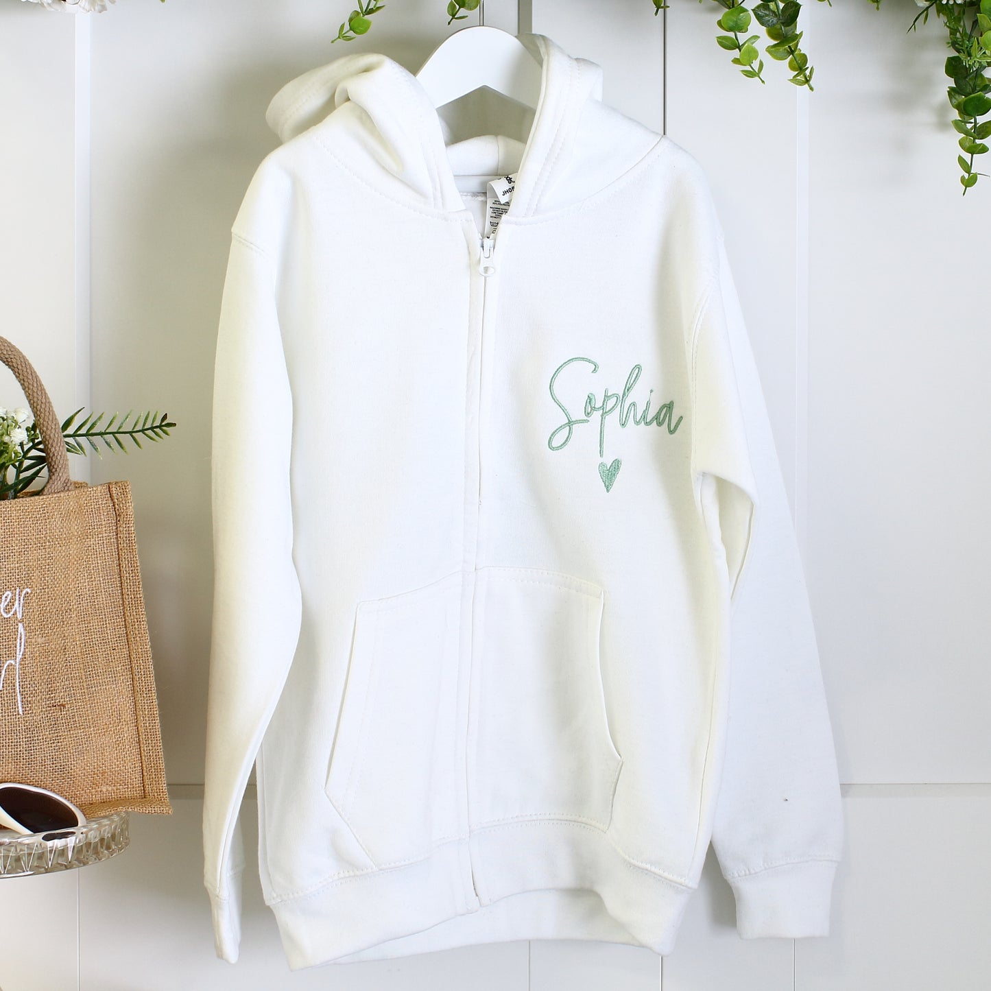 NEW - Flower Girl Zipped Hoodie - 4 colours
