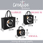 Embroidered Gift Bags - Black 3 sizes
