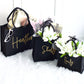Embroidered Gift Bags - Black 3 sizes