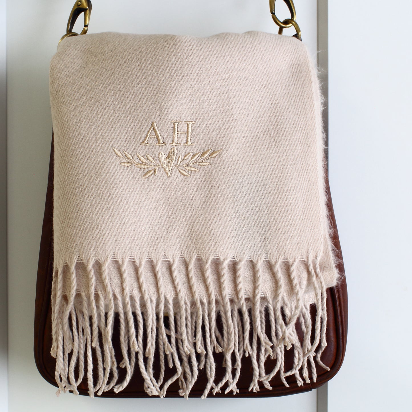Scarf & Makeup Bag Gift Set - initials
