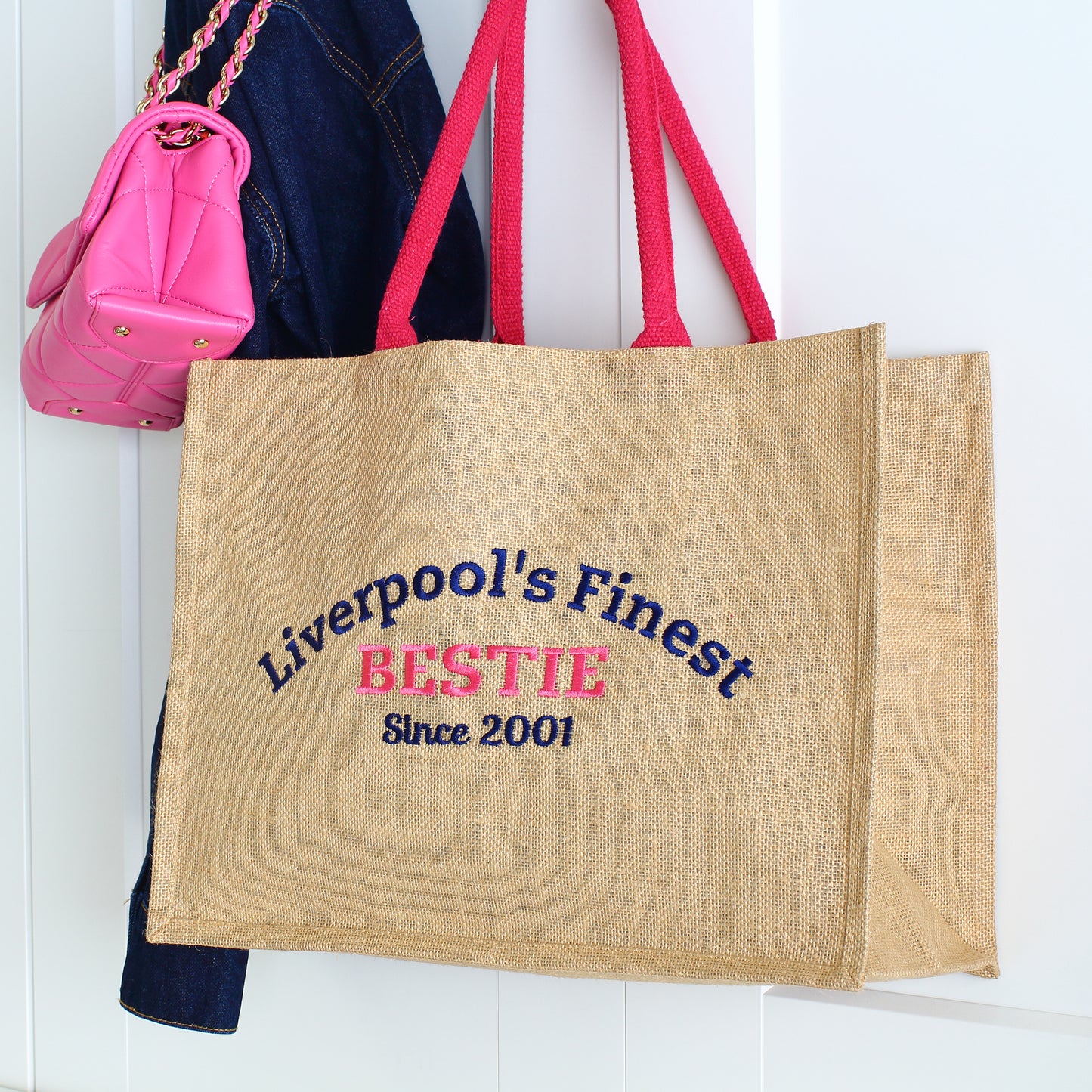 Embroidered Finest... Bestie Tote Bag