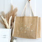 NEW - Embroidered Bride Daisy tote Bag