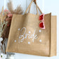NEW - Embroidered Bride Daisy shopping Bag