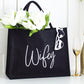 Embroidered Gift Bags - Black 3 sizes (v2)