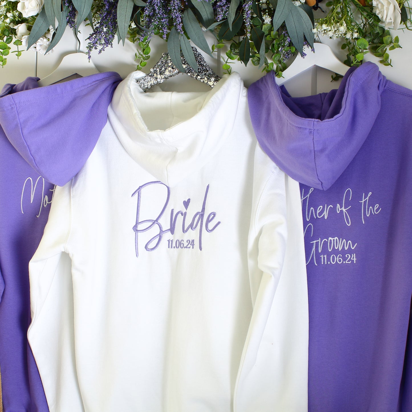NEW - Bridal Zipped Hoodies - Lavender