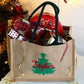 NEW - Embroidered 2D Christmas Tree Hamper Bag