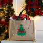 NEW - Embroidered 2D Christmas Tree Hamper Bag