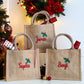 NEW - Embroidered Gift Bags - Holly & Ivy