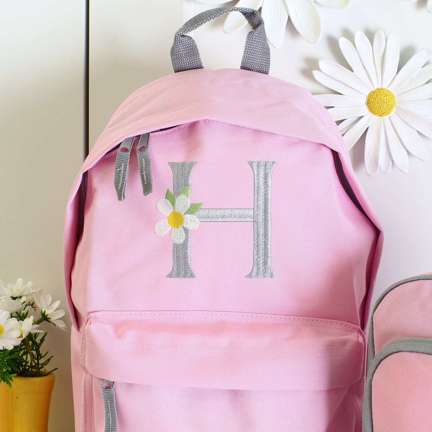 Daisy Initial Backpack & Lunch Bag