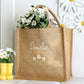 Embroidered Daisy Tote Bag