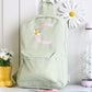 Daisy Initial Backpack - Lime