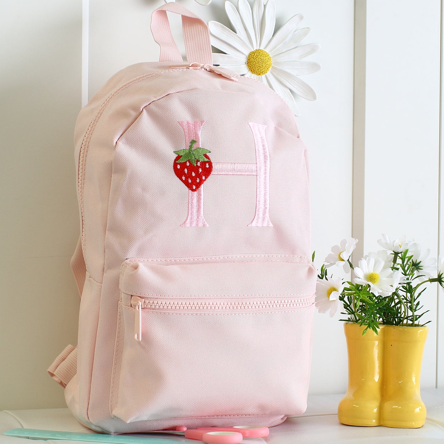 Strawberry Initial Backpack