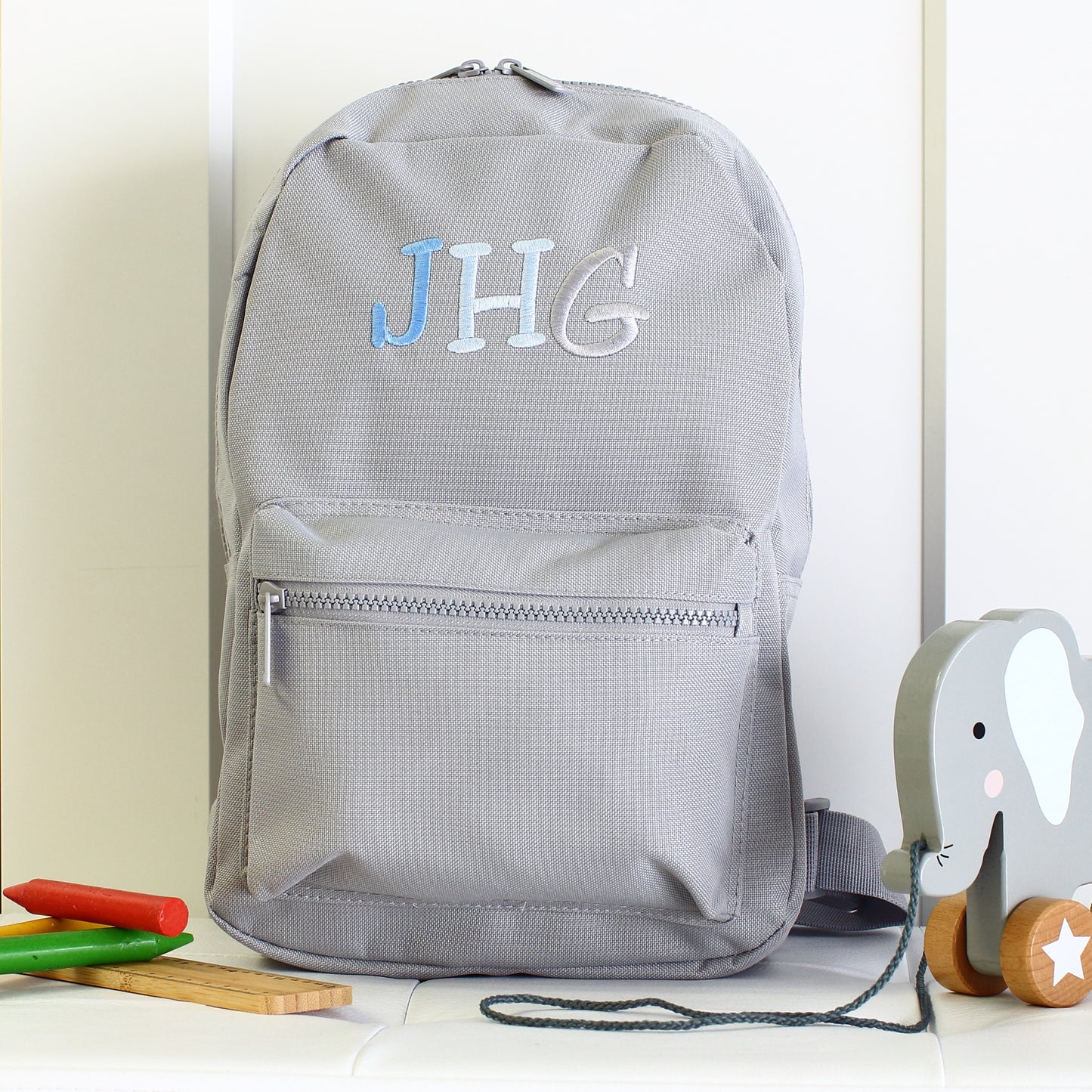 Tricolour Backpack - Grey