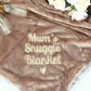 NEW - Embroidered Blanket - Name's snuggle