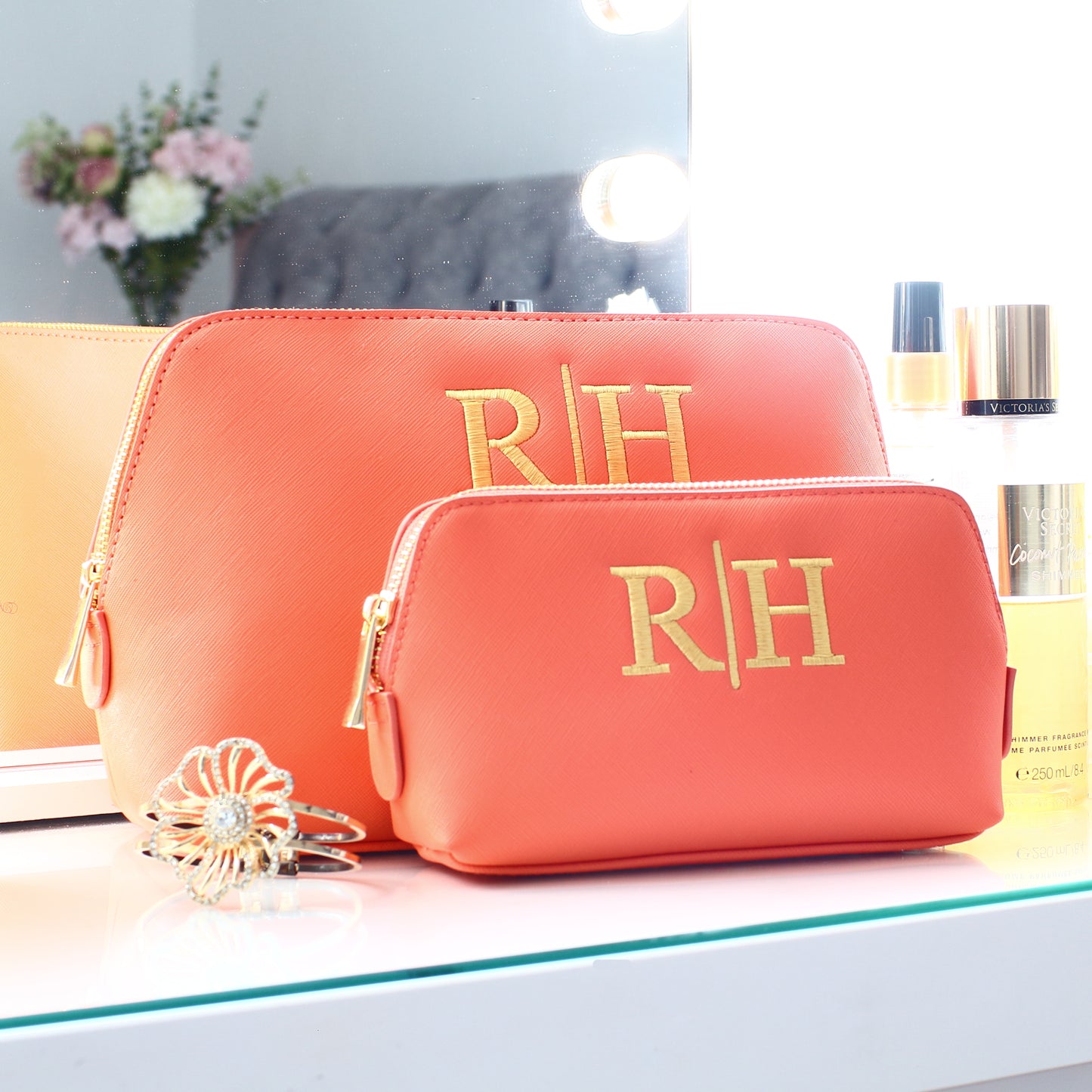 Luxury Cosmetic Bags - Initials *