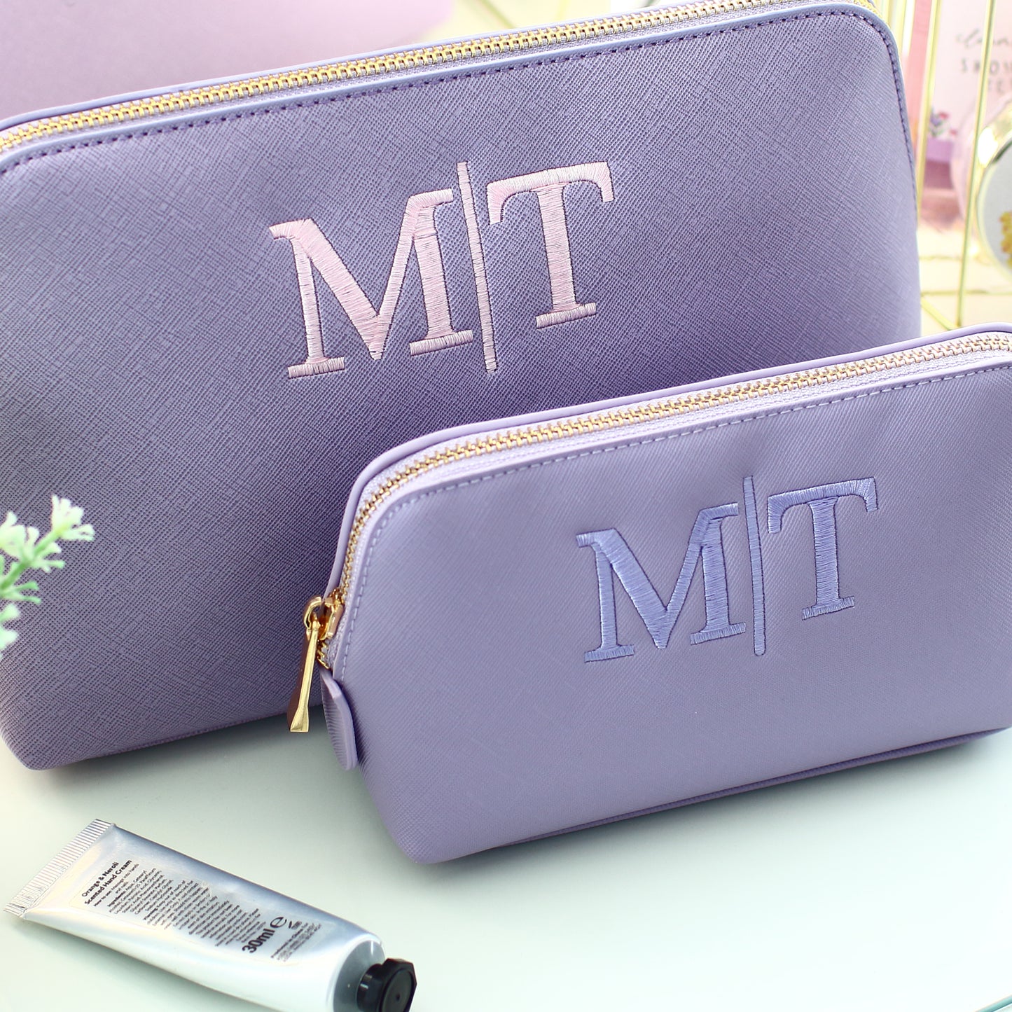 Luxury Cosmetic Bags - Initials *