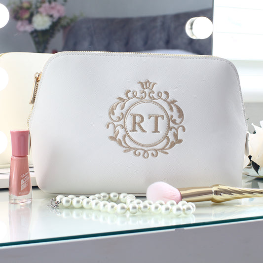 Luxury Cosmetic Bags - Ornate Initials