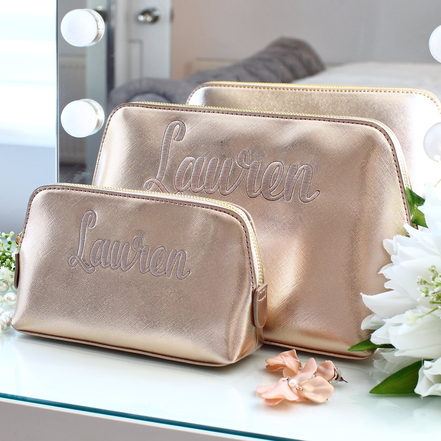 Luxury Cosmetic Bags - Name ****