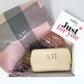 NEW - Scarf & Makeup Bag Gift Set - Pink mix