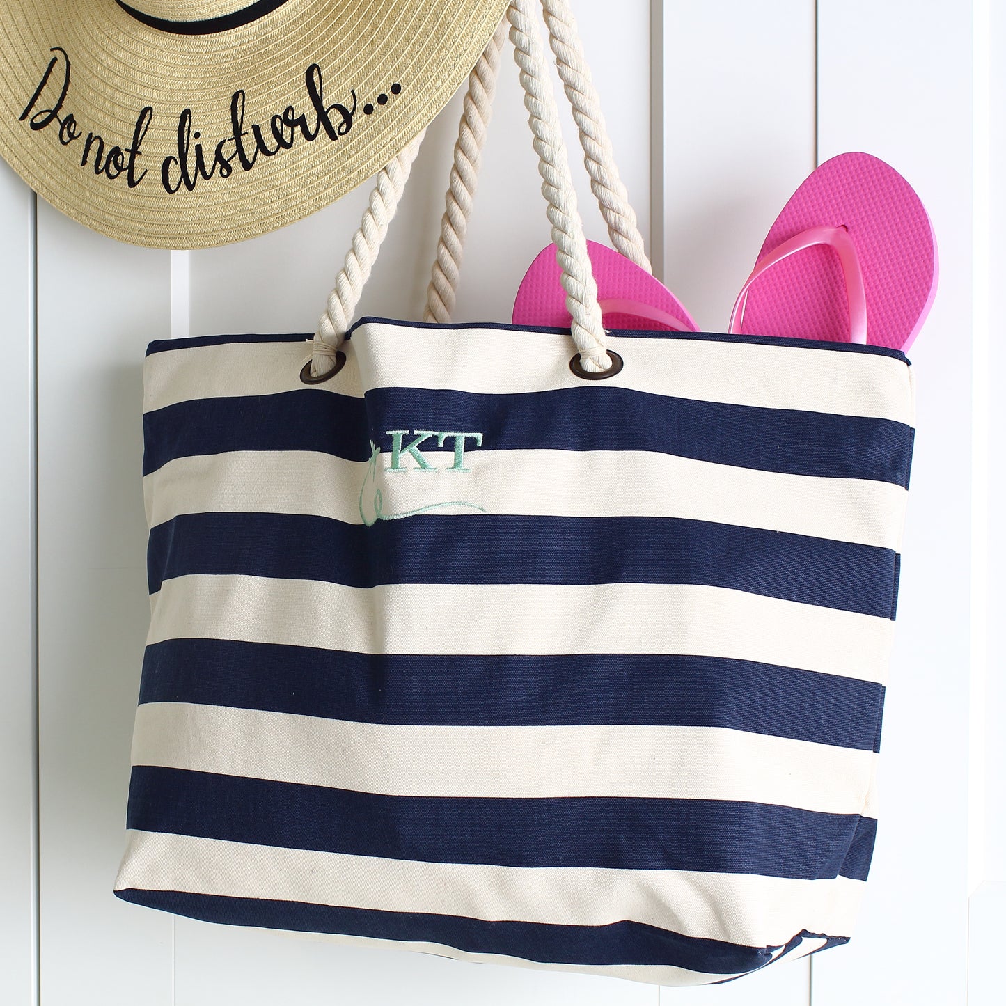 Heavyweight Beach Bag - Blue Stripe