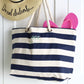 Heavyweight Beach Bag - Blue Stripe