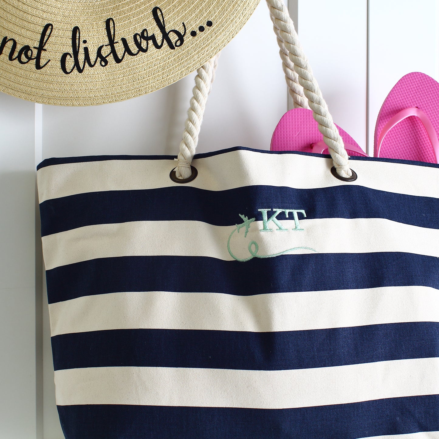 Heavyweight Beach Bag - Blue Stripe