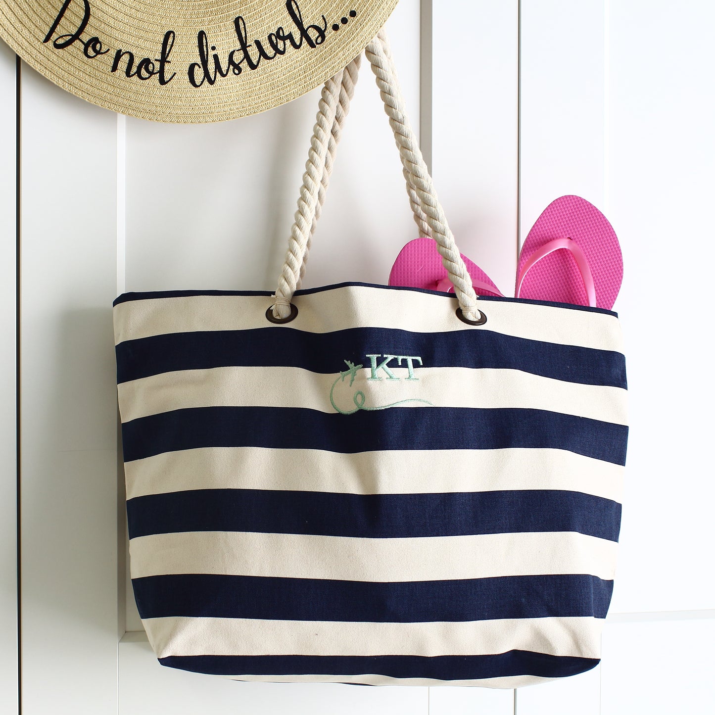 Heavyweight Beach Bag - Blue Stripe