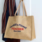 NEW - Embroidered Finest... Teacher tote Bag