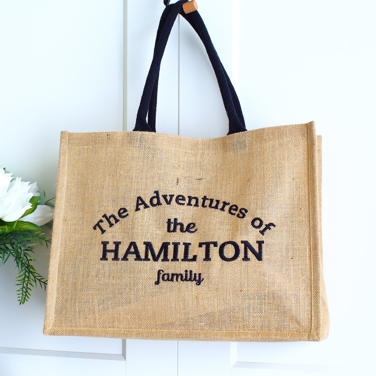 Embroidered Family Adventures Tote