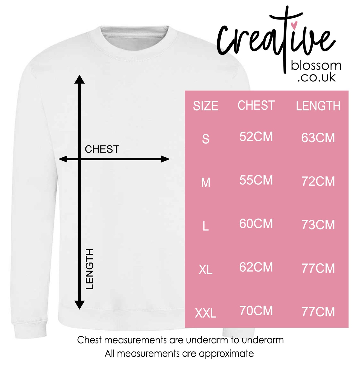 Line-art Sweatshirt - Let's make a heart