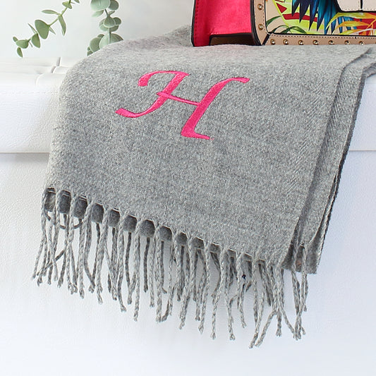 Large Initial - 5 Scarf Colours