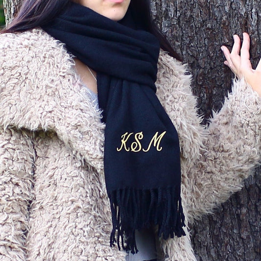 Fancy Initials - 5 Scarf Colours