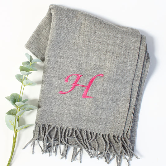 Large Initial - 8 Scarf Colours