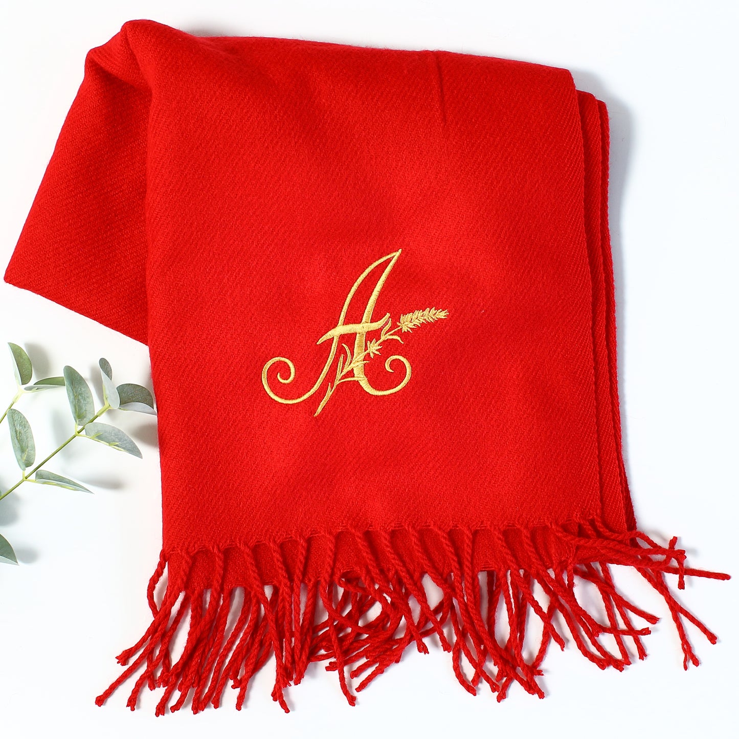 Ornate Initial - 5 Scarf Colours