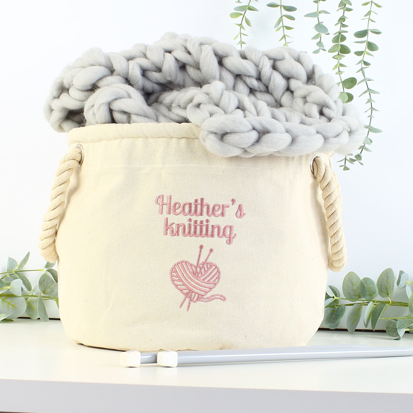 Heavyweight Canvas Storage - Knitting